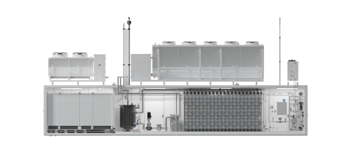 Multi core water electrolysis hydrogen production device-AEM Nexus